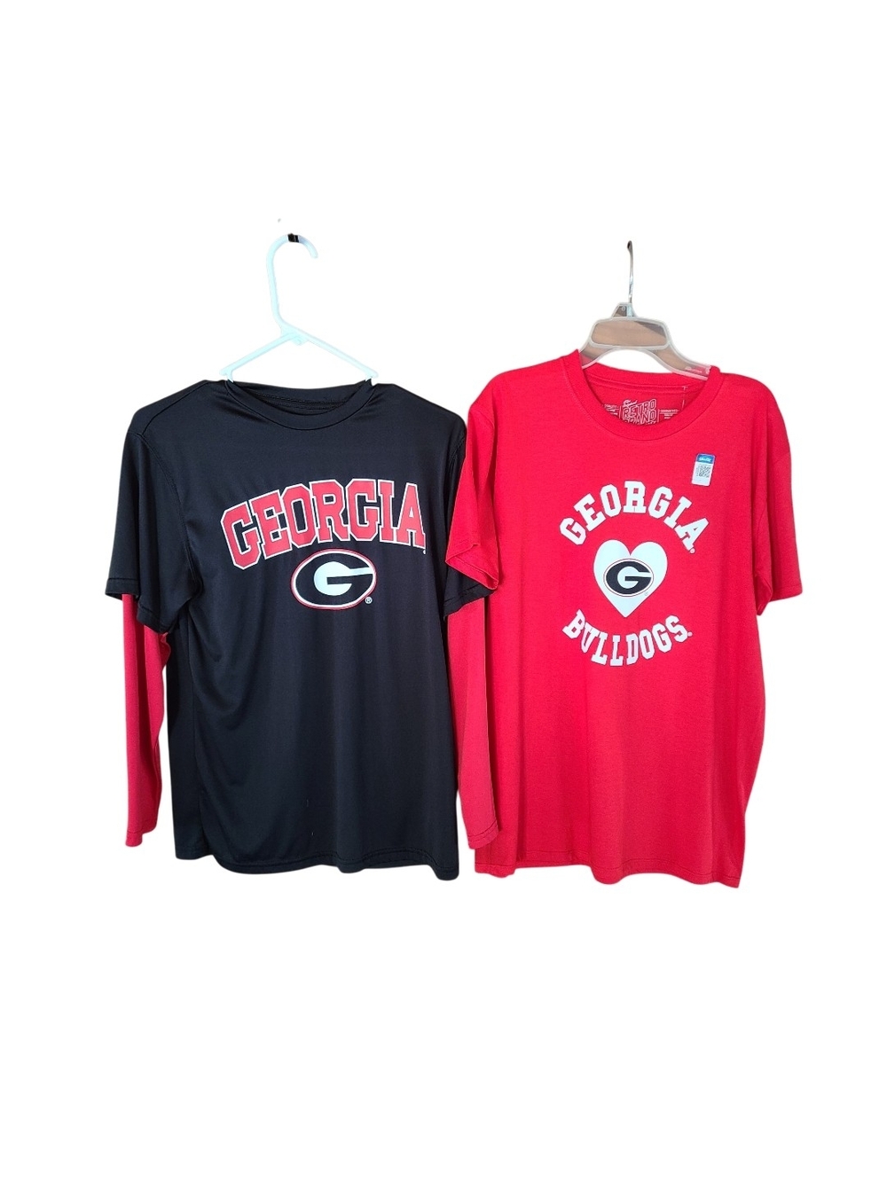 Lot of 2 Georgia Bulldogs Shirts J. America & Retro Brand Women's M/L (1 NWT)